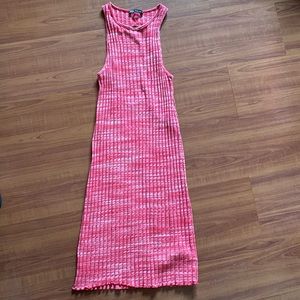 Vibrant Coral/pink Zara dress